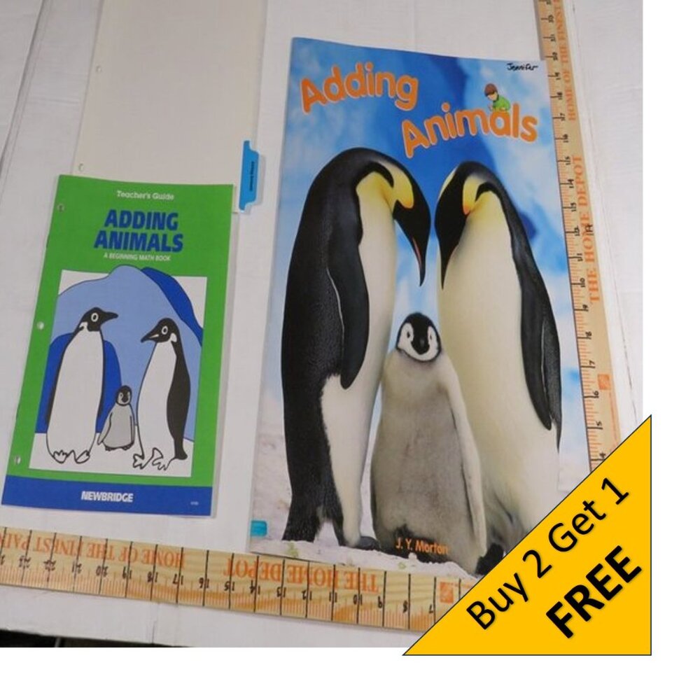 Adding Animals BIG BOOK (almost 2 feet tall) with teacher pages CLASSROOM SIZE